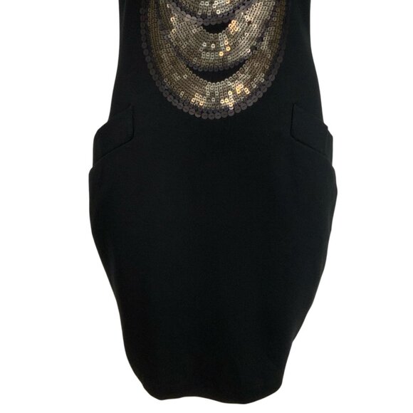 Ted Baker Consuld Sequins Dress Ted/2 US/S Cap Sleeve Mini Pockets Holiday Party - Picture 9 of 13